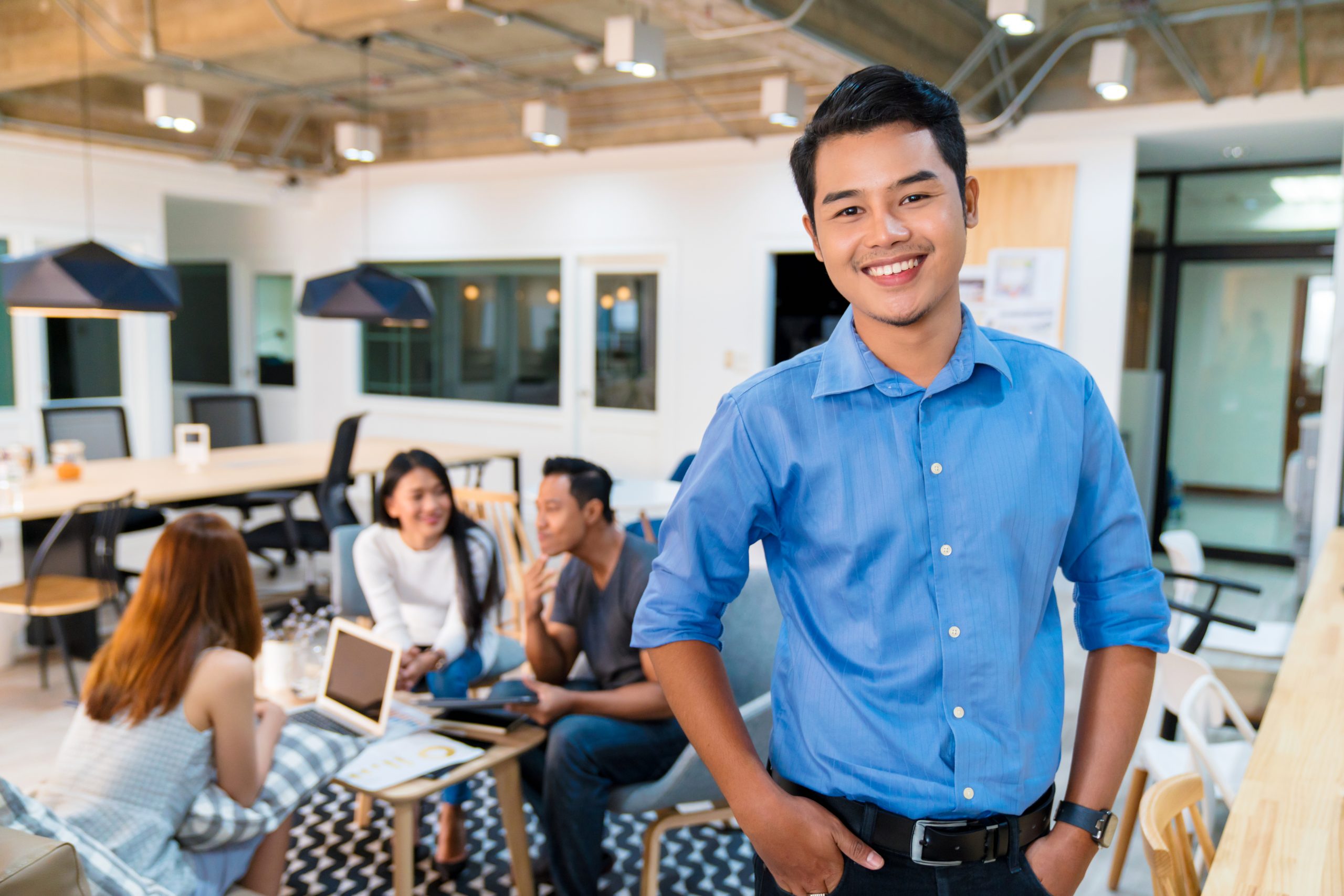 young adult male in an office-ecms