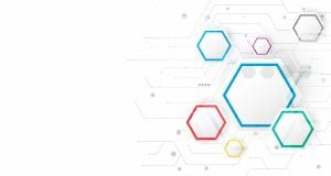 hexagonal infographic-ecms